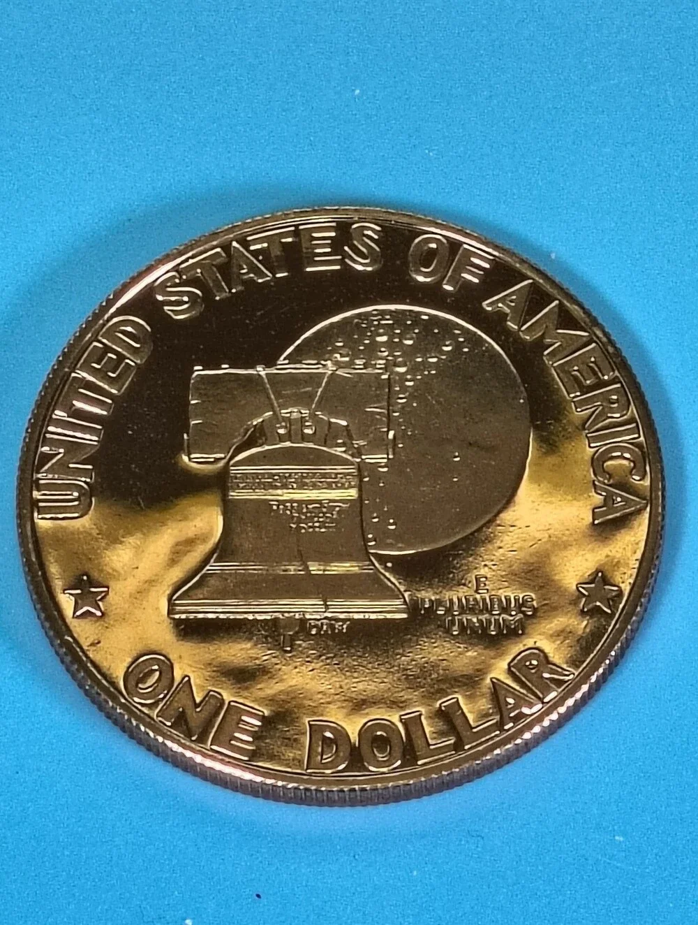 1976 Eisenhower Proof Bicentennial Dollar . Brilliant Cameo Finish.